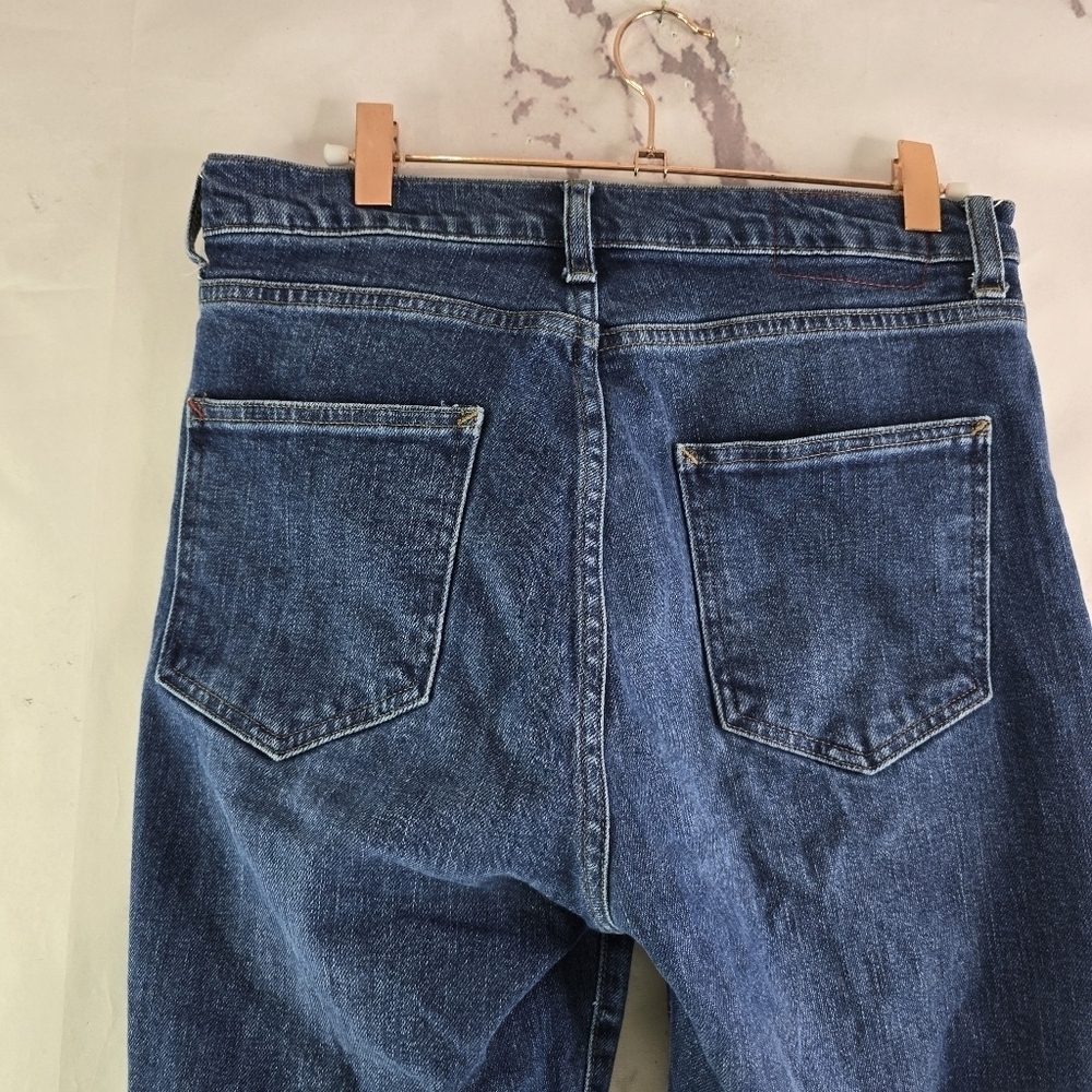 Marine Layer Jeans Womens 27 Vintage Straight Dark Wash Denim High Rise Stretch - Picture 6 of 10